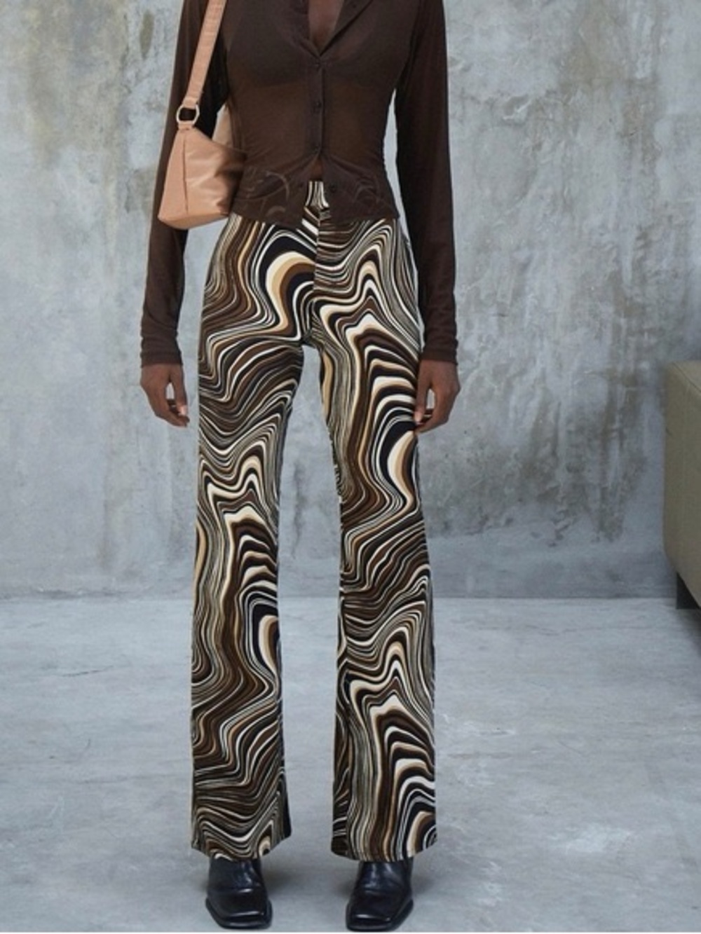 MOTEL ROCKS ZOVEN RIPPLE TROUSERS NEW WITH TAGS